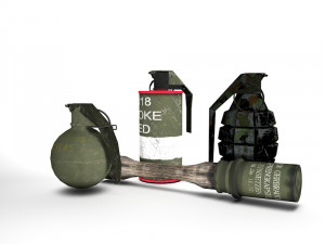 pack grenades 3D Model