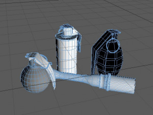 pack grenades 3D Model