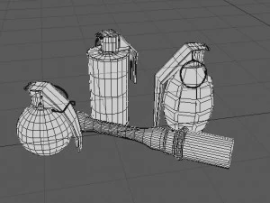 imballare granate Modello 3D
