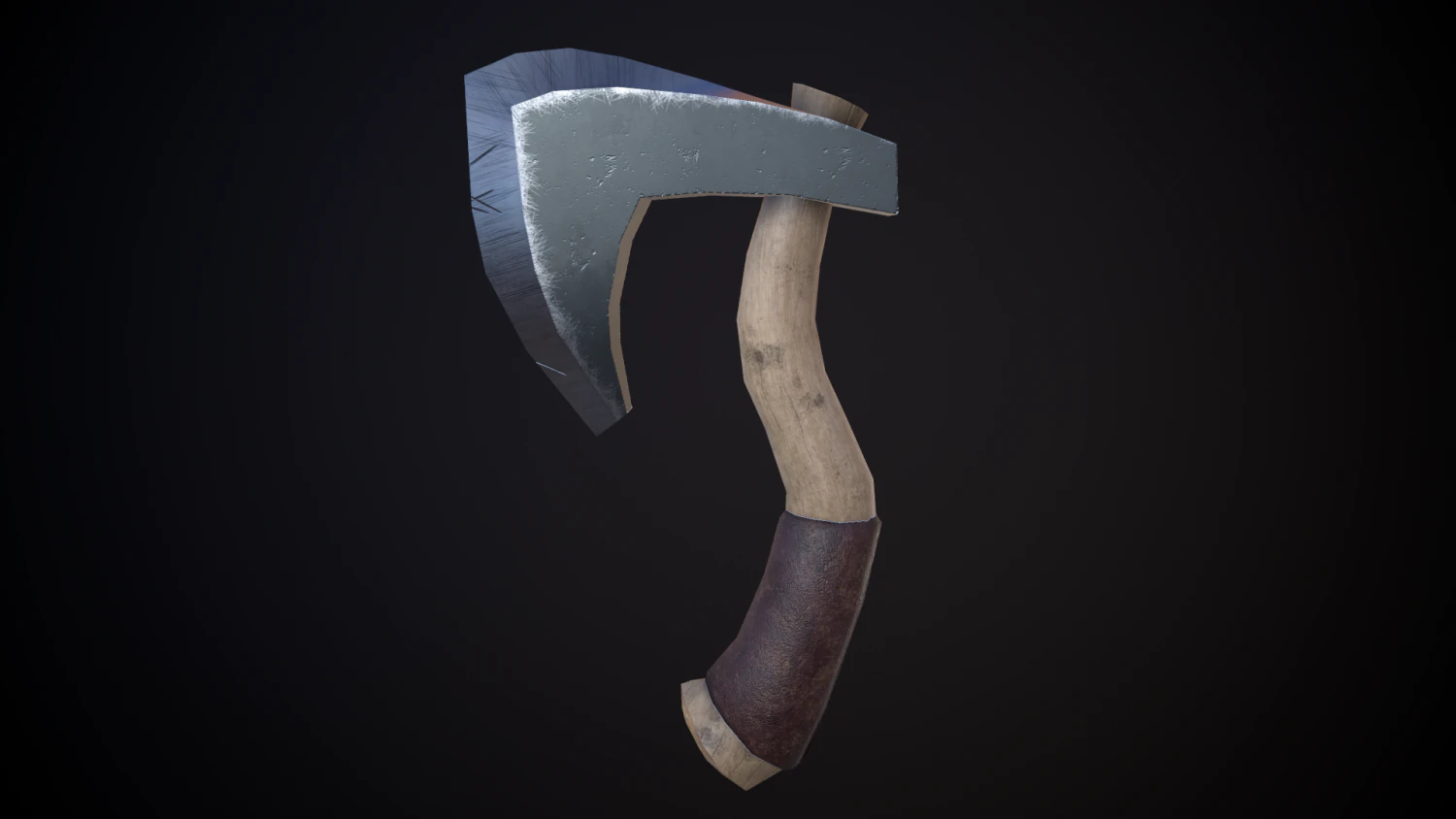 throwing axe 3D Model .c4d .max .obj .3ds .fbx .stl .blend