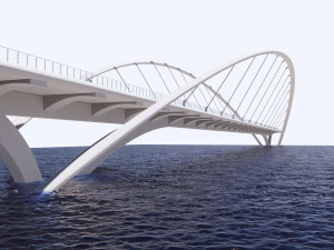 modern bridge 3D Model