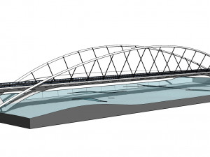 modern bridge 3D 모델