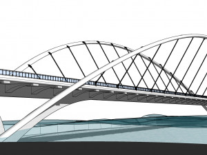 modern bridge 3D 모델