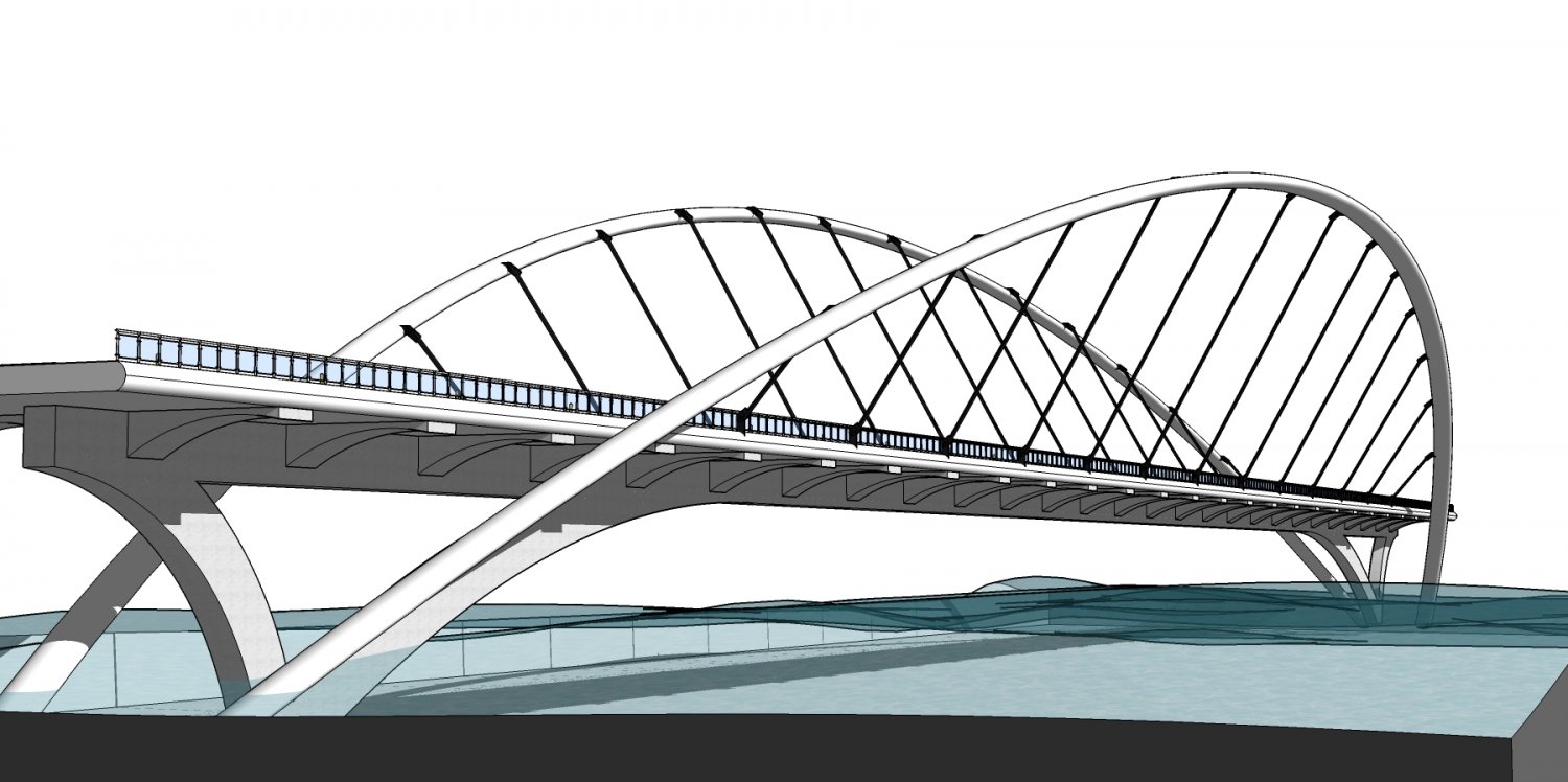 Modern bridge 3D Model in Miscellaneous 3DExport