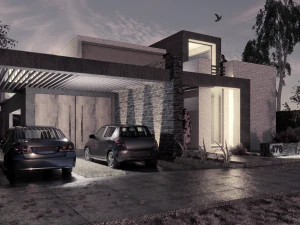 casa moderna minimalista Modelo 3D