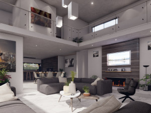 modern house minimalist Modèle 3D