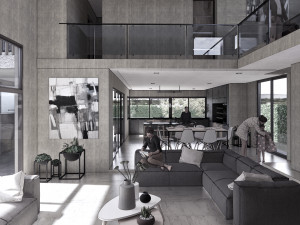 modern house minimalist Modèle 3D