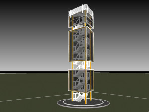 monument- totem- viewpoint- pedestrian tower Model 3D