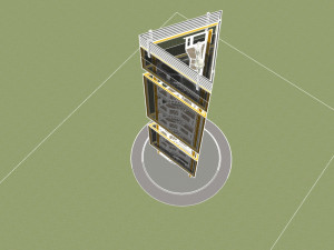 monument- totem- viewpoint- pedestrian tower Model 3D