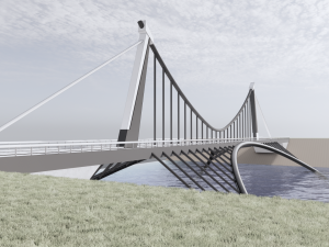 modern bridge ii 3D 模型