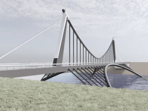 modern bridge ii 3D Model