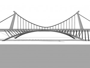 modern bridge ii 3D Model