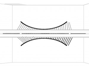 modern bridge ii 3D Model