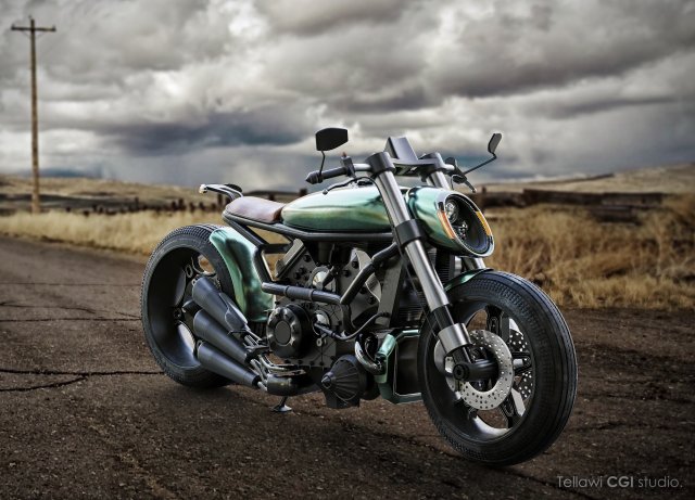 ducati motorcycle cafe racer Modèle 3D .c4d .max .obj .3ds .fbx .stl .blend 