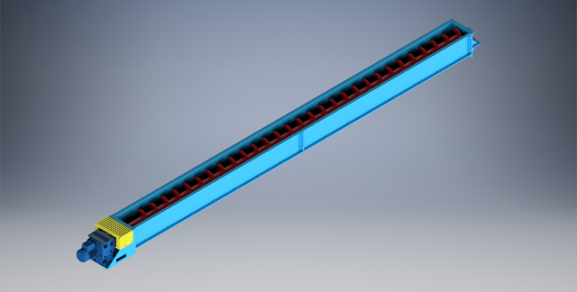 screw conveyor 3D Model .c4d .max .obj .3ds .fbx .stl .blend 
