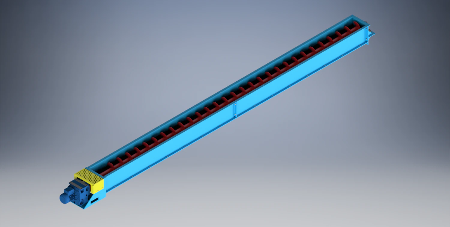 screw conveyor 3D Model .c4d .max .obj .3ds .fbx .stl .blend 