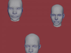 28 characters uv same mesh 3Dモデル