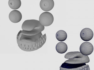 28 characters uv same mesh 3Dモデル