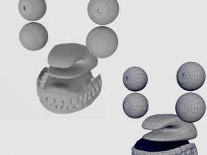 28 characters uv same mesh 3D Model