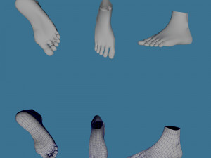 28 characters uv same mesh 3Dモデル