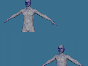 28 characters uv same mesh 3Dモデル