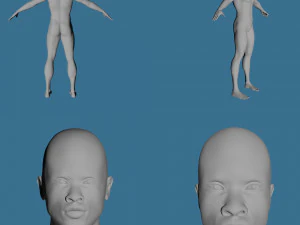 28 characters uv same mesh 3D Model