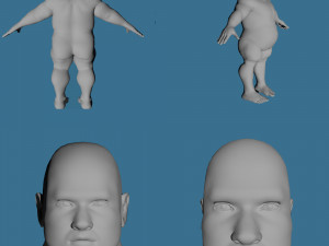 28 characters uv same mesh 3Dモデル