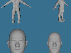 28 characters uv same mesh 3D Model