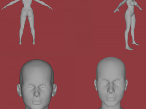 28 characters uv same mesh 3Dモデル