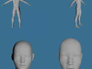 28 characters uv same mesh 3Dモデル
