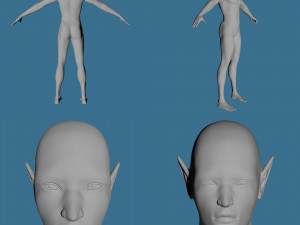 28 characters uv same mesh 3Dモデル