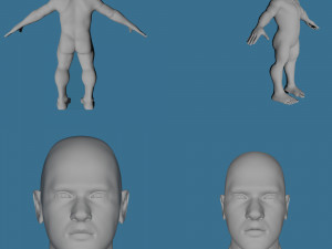 28 characters uv same mesh 3Dモデル