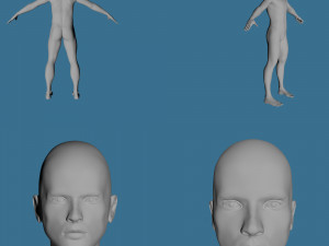 28 characters uv same mesh 3Dモデル