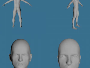 28 characters uv same mesh 3D Model