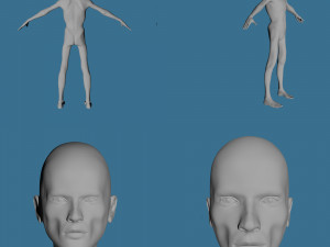 28 characters uv same mesh 3Dモデル