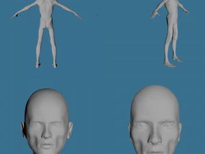 28 characters uv same mesh 3D Model