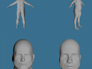 28 characters uv same mesh 3Dモデル