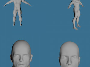 28 characters uv same mesh 3Dモデル