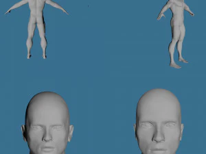 28 characters uv same mesh 3D Model