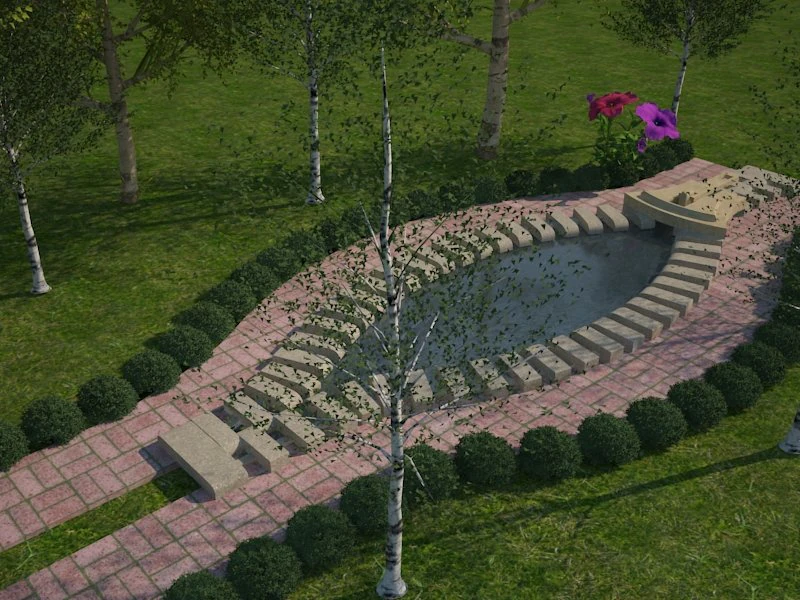 piscina com z&iacute;per Modelo 3D .c4d .max .obj .3ds .fbx .stl .blend 