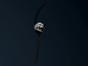 sickle with skull 3D Model