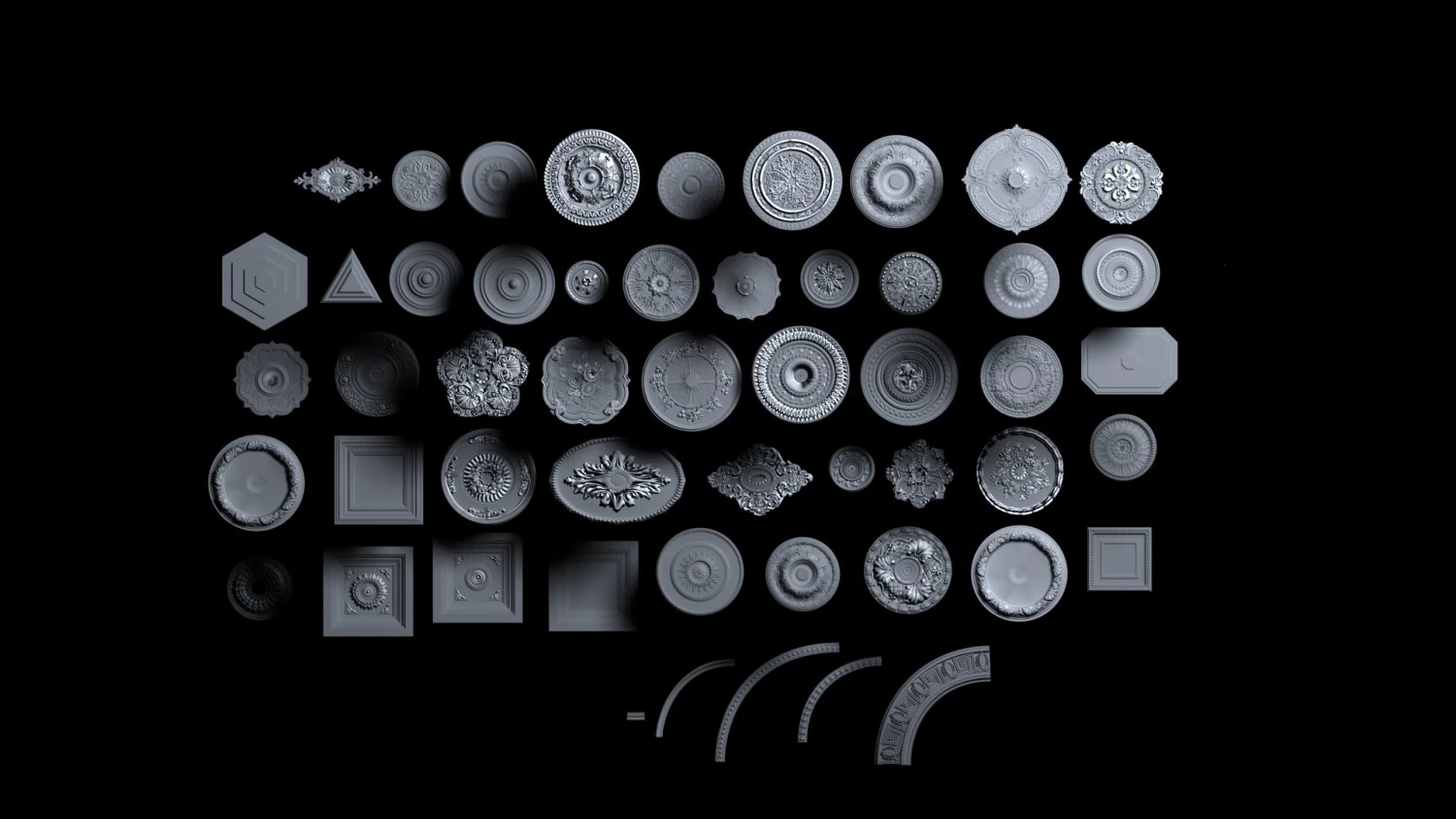 architectural elements 3D Model .c4d .max .obj .3ds .fbx .stl .blend 