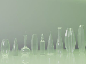 vasos de vidro Modelo 3D