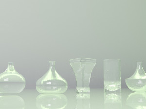glass vases 3D मॉडल