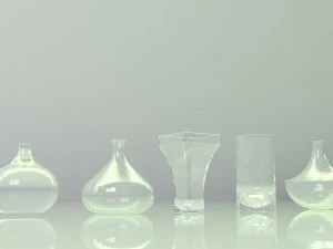 glass vases 3D Model