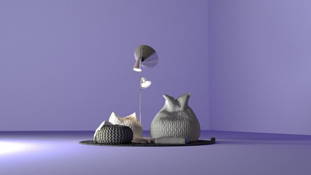 ottoman 3D Model .c4d .max .obj .3ds .fbx .stl .blend 
