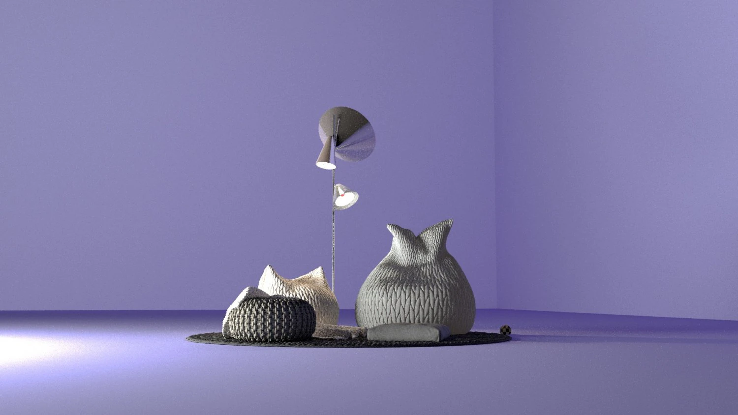 ottoman 3D Model .c4d .max .obj .3ds .fbx .stl .blend 