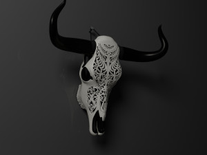 skull of a bull 3D Model