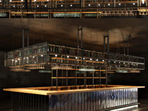 바 카운터 3D 모델