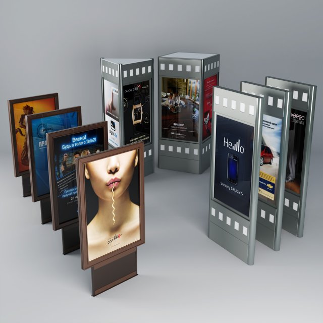 billboard 3D Model .c4d .max .obj .3ds .fbx .stl .blend